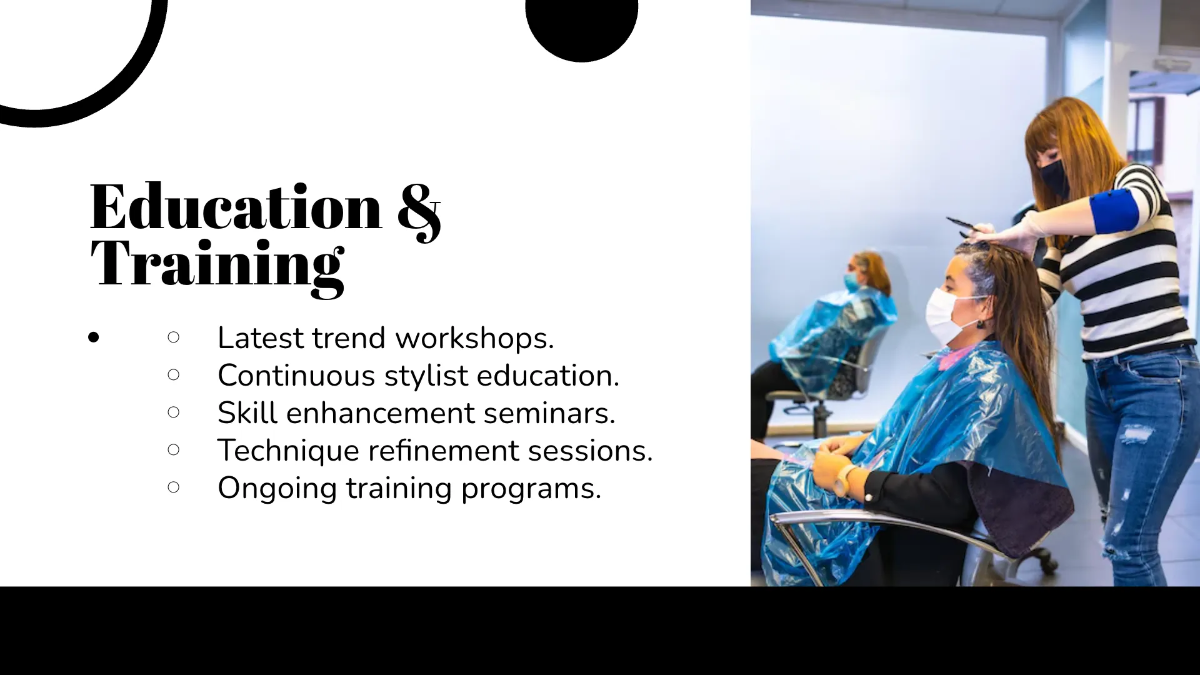 Free Salon Business Presentation Template to Edit Online