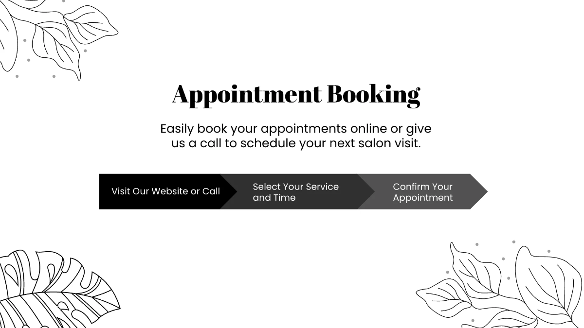 Free Salon Business Presentation Template to Edit Online