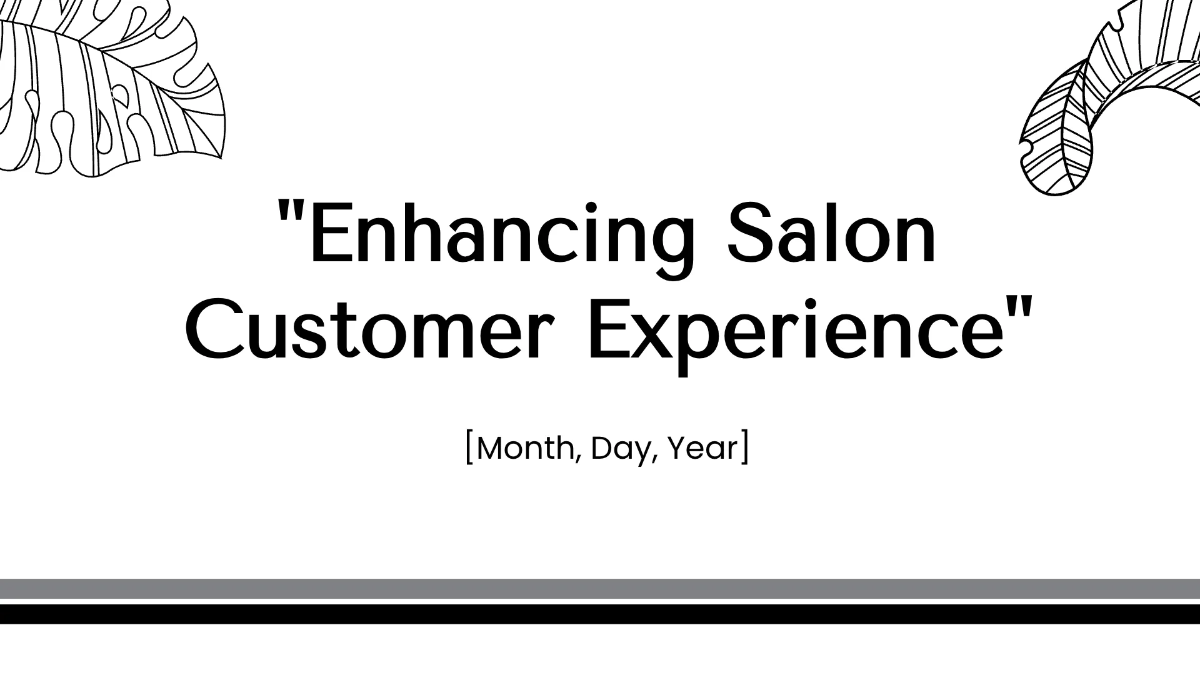 Free Salon Project Presentation Template to Edit Online
