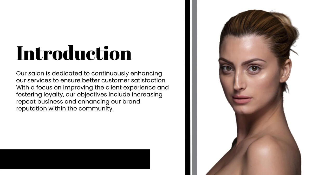 Free Salon Project Presentation Template to Edit Online