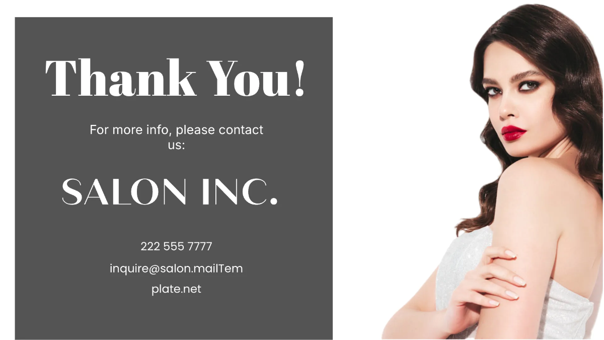 Free Salon Project Presentation Template to Edit Online