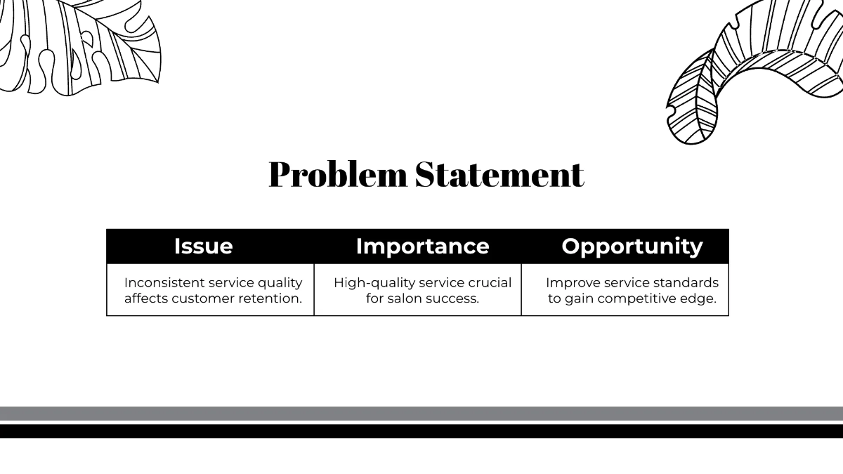 Free Salon Project Presentation Template to Edit Online