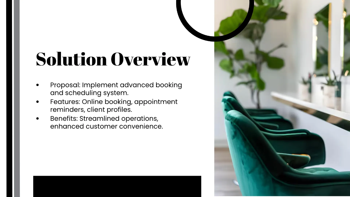 Free Salon Project Presentation Template to Edit Online