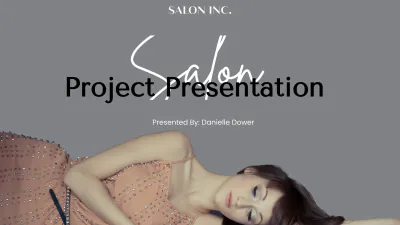 Free Salon Project Presentation Template to Edit Online