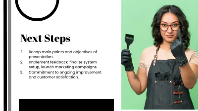 Free Salon Project Presentation Template to Edit Online