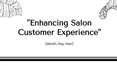 Free Salon Project Presentation Template to Edit Online