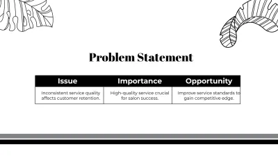 Free Salon Project Presentation Template to Edit Online