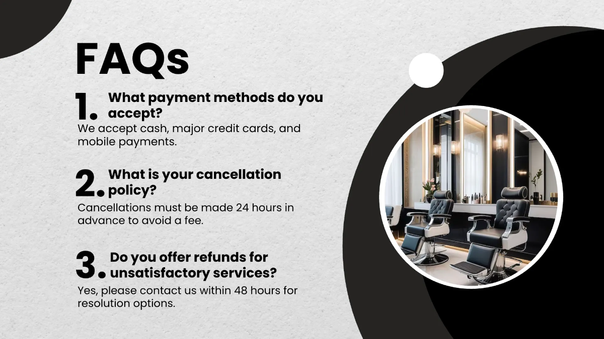 Free Salon Introduction Presentation Template to Edit Online