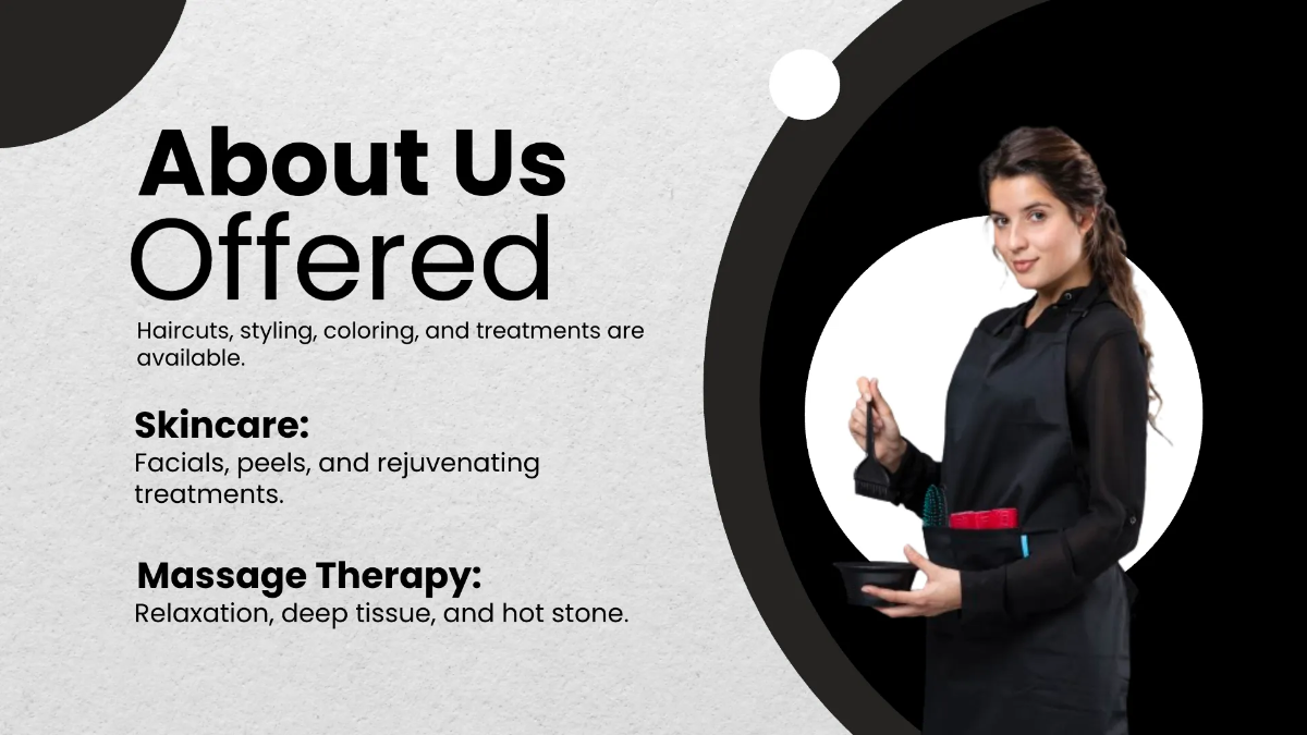 Free Salon Introduction Presentation Template to Edit Online