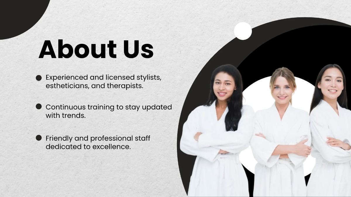 Free Salon Introduction Presentation Template to Edit Online