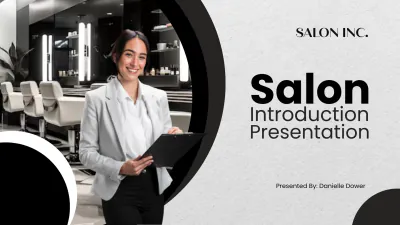 Free Salon Introduction Presentation Template to Edit Online