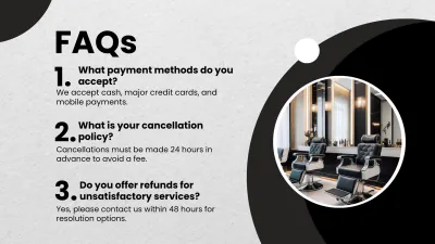 Free Salon Introduction Presentation Template to Edit Online