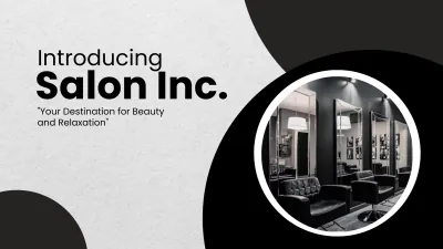 Free Salon Introduction Presentation Template to Edit Online
