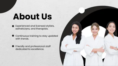 Free Salon Introduction Presentation Template to Edit Online