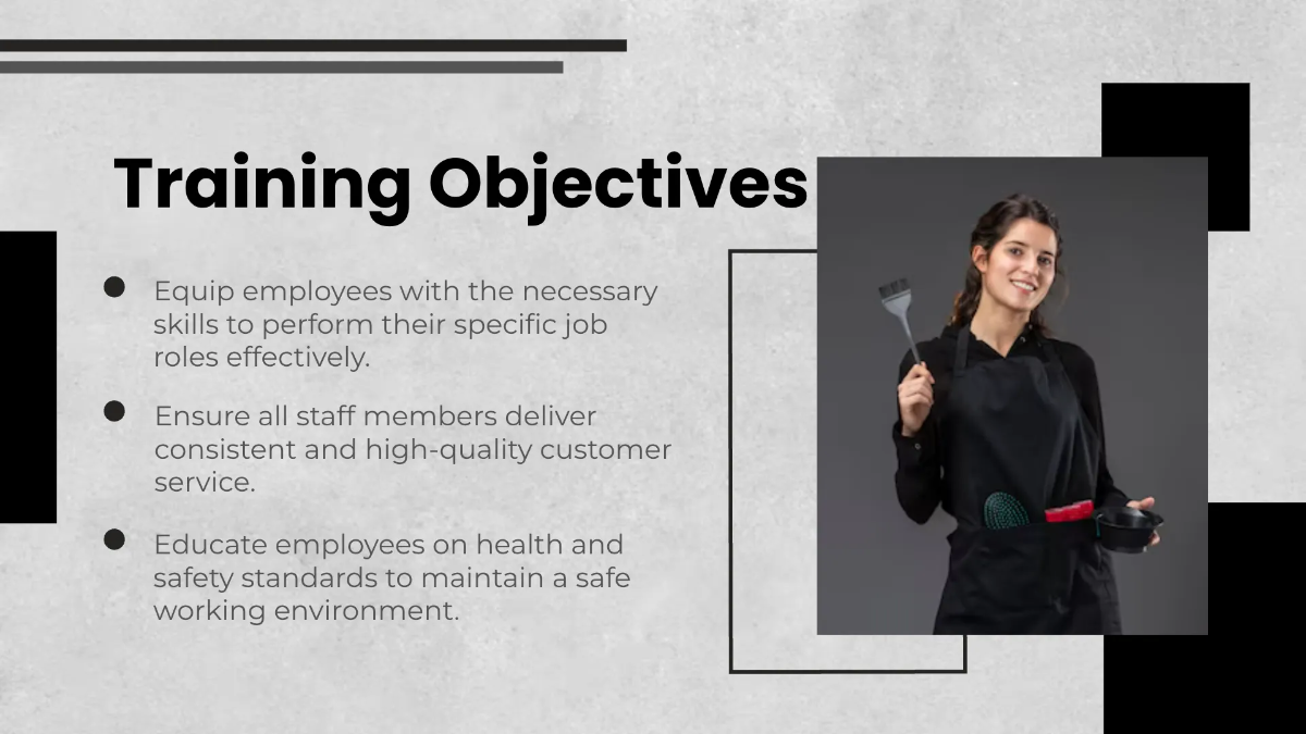 Free Salon Employee Training Presentation Template to Edit Online