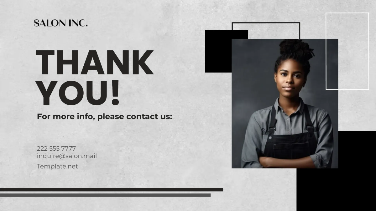 Free Salon Employee Training Presentation Template to Edit Online