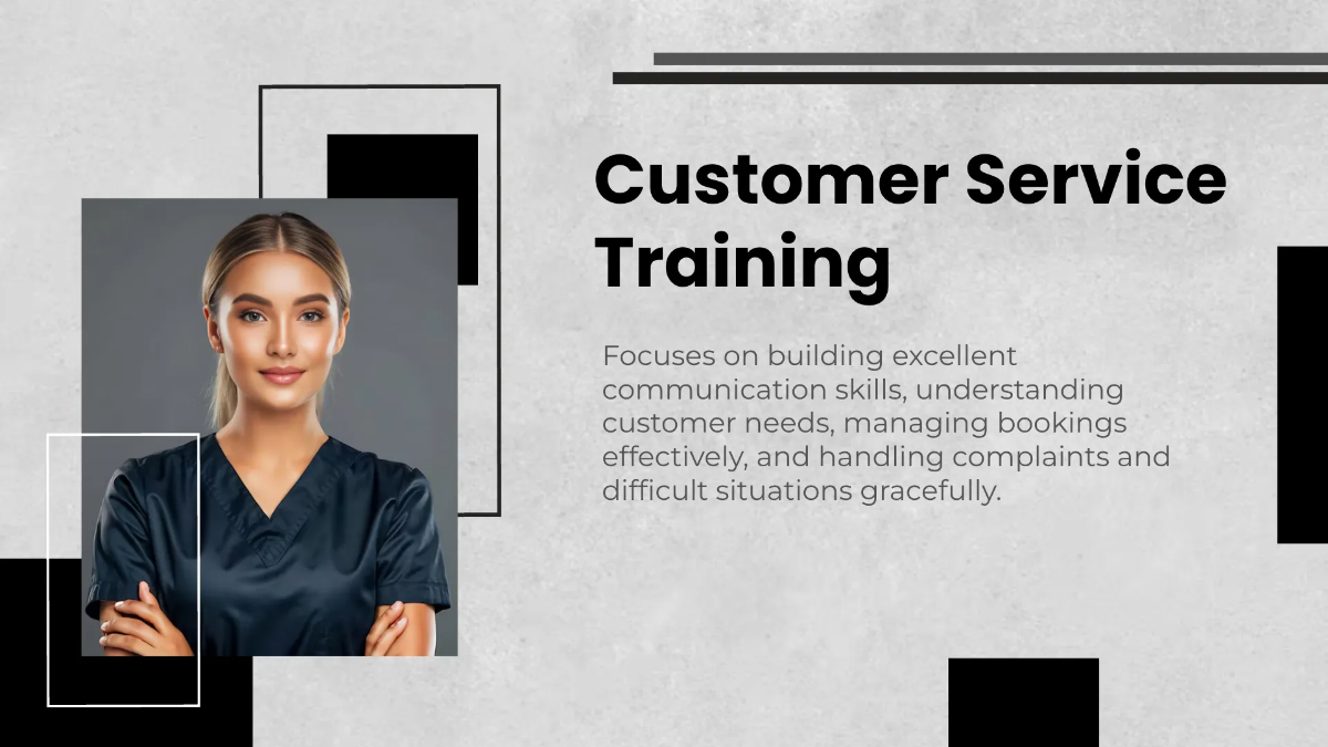 Free Salon Employee Training Presentation Template to Edit Online