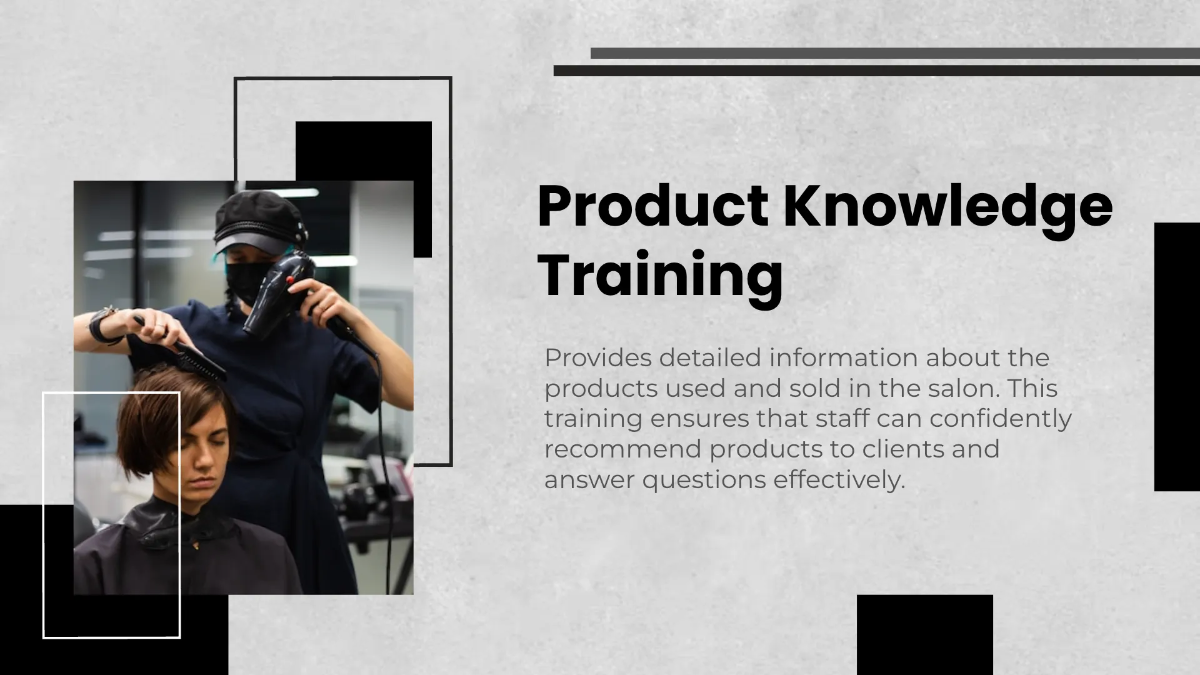 Free Salon Employee Training Presentation Template to Edit Online
