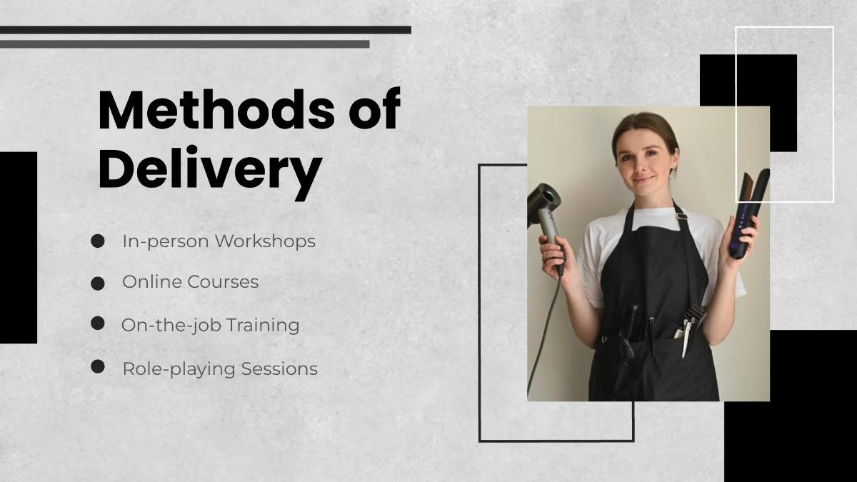 Free Salon Employee Training Presentation Template to Edit Online