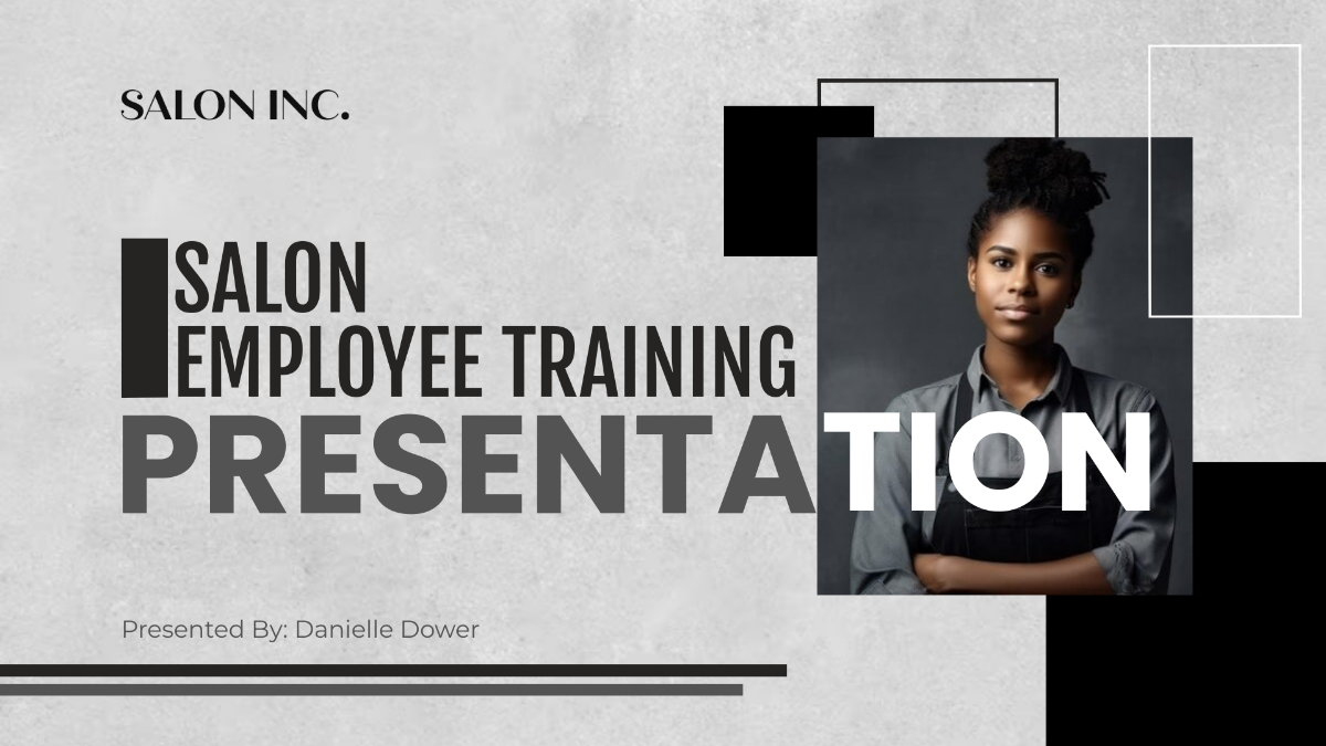 Salon Employee Training Presentation