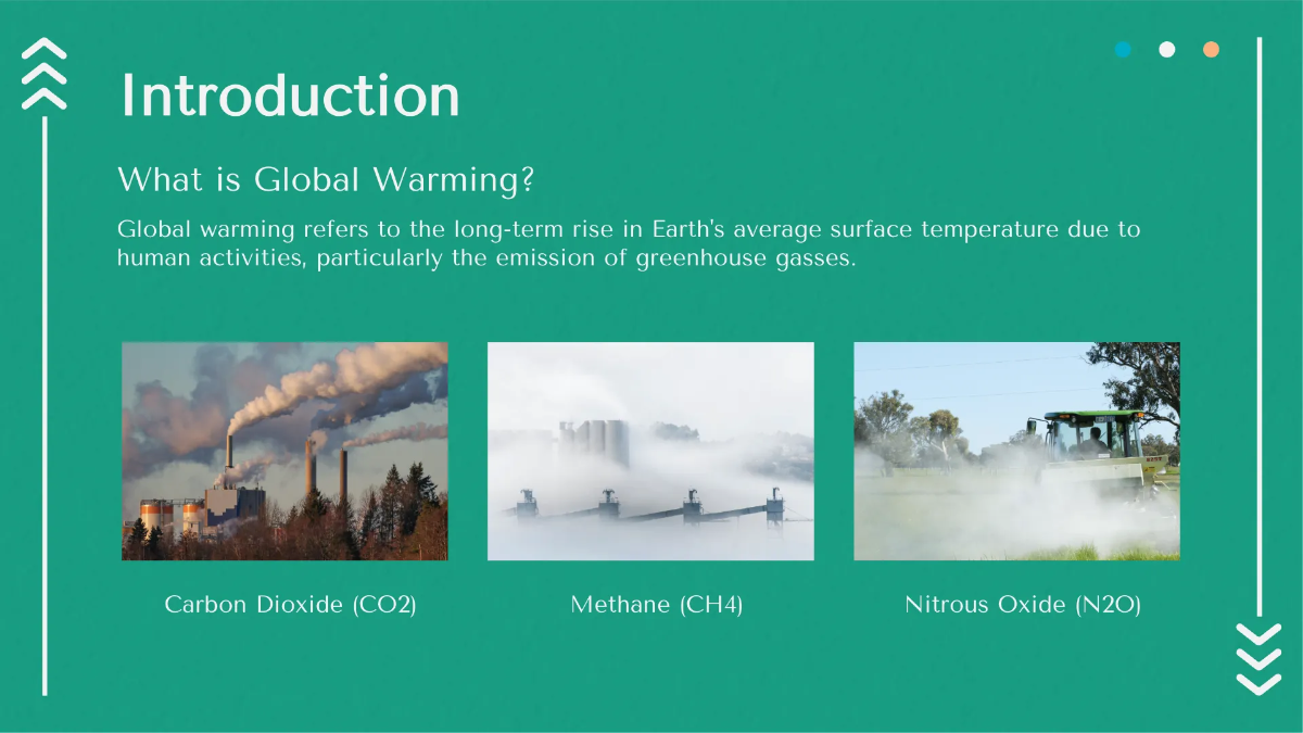 Free Global Warming Presentation Introduction Template to Edit Online