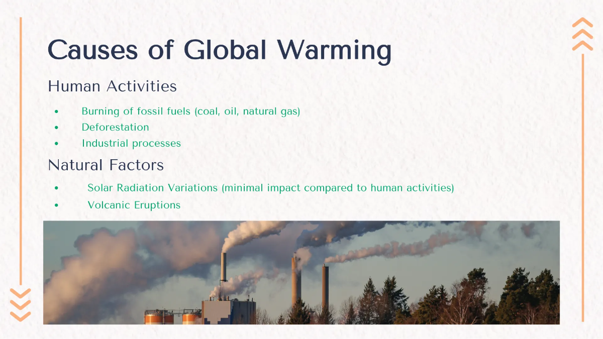 Free Global Warming Presentation Introduction Template to Edit Online