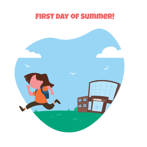First Day of Summer School Clipart