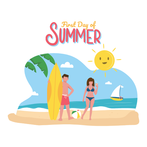 Happy First Day of Summer Clipart