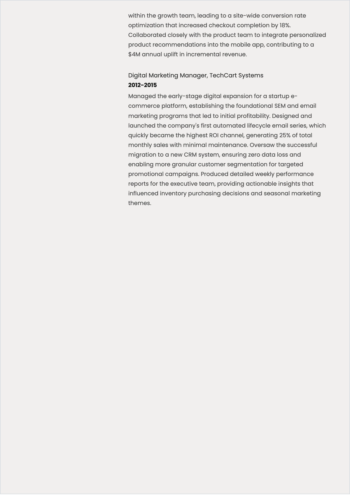 Free Digital Marketing Director Resume to Edit Online