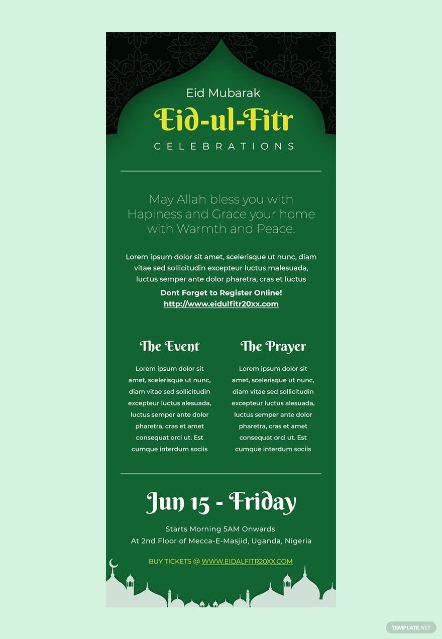 Eid Ul Fitr Email Newsletter Template