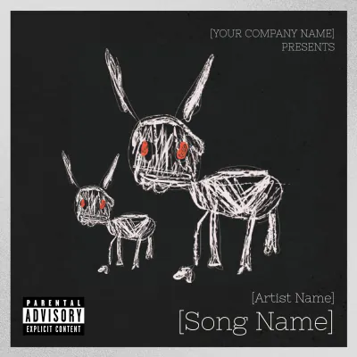 Free For All The Dogs Album Cover Template to Edit Online