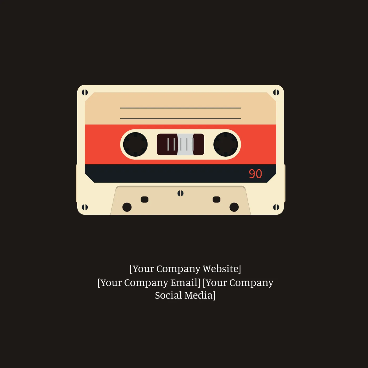 Free Cassette Album Cover Template to Edit Online