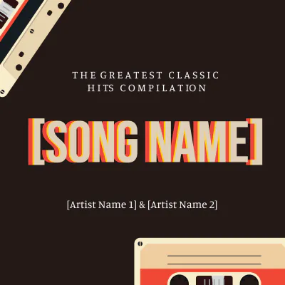 Free Cassette Album Cover Template to Edit Online