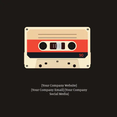 Free Cassette Album Cover Template to Edit Online