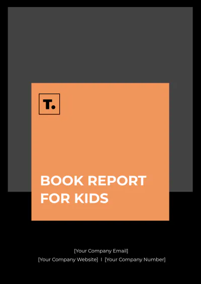 Free Book Report for Kids Template to Edit Online