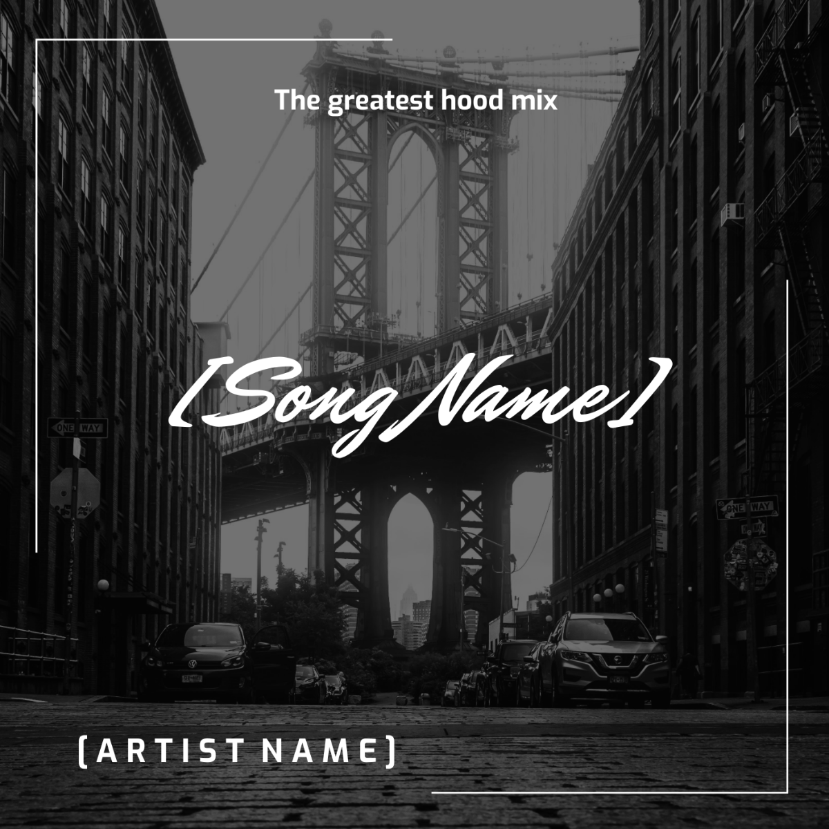 New York City Hood Album Cover Template - Edit Online & Download ...