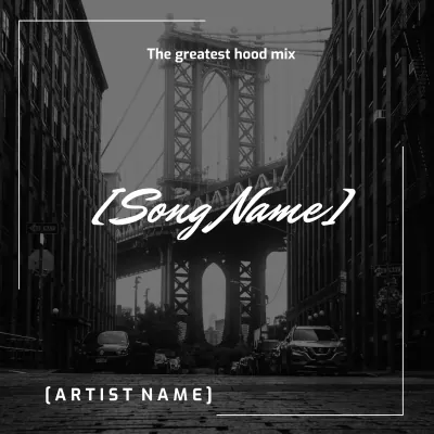 Free New York City Hood Album Cover Template to Edit Online