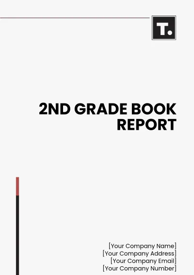 Free 2nd Grade Book Report Template to Edit Online