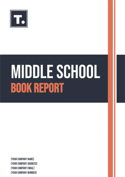 Free Middle School Book Report Template to Edit Online