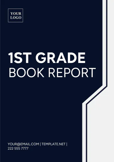 Free 1st Grade Book Report Template to Edit Online