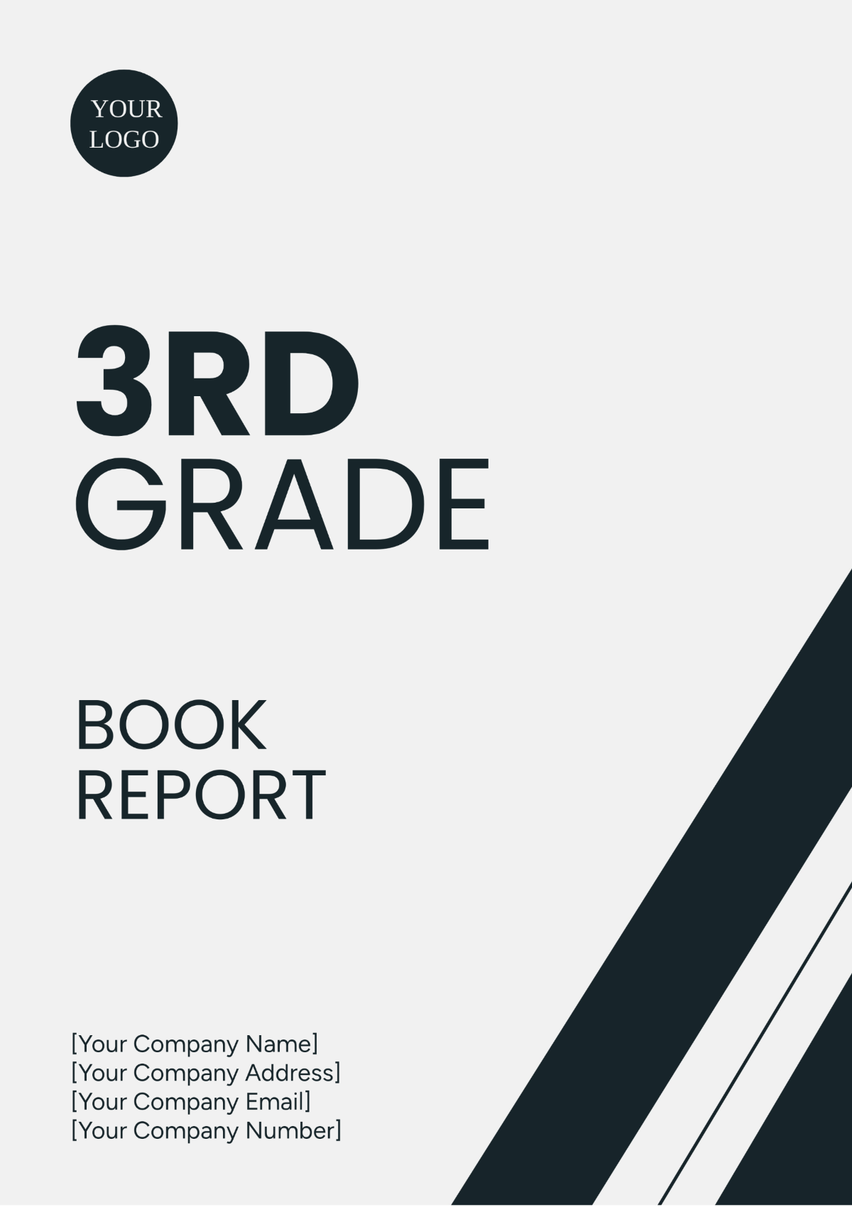 3rd Grade Book Report Template