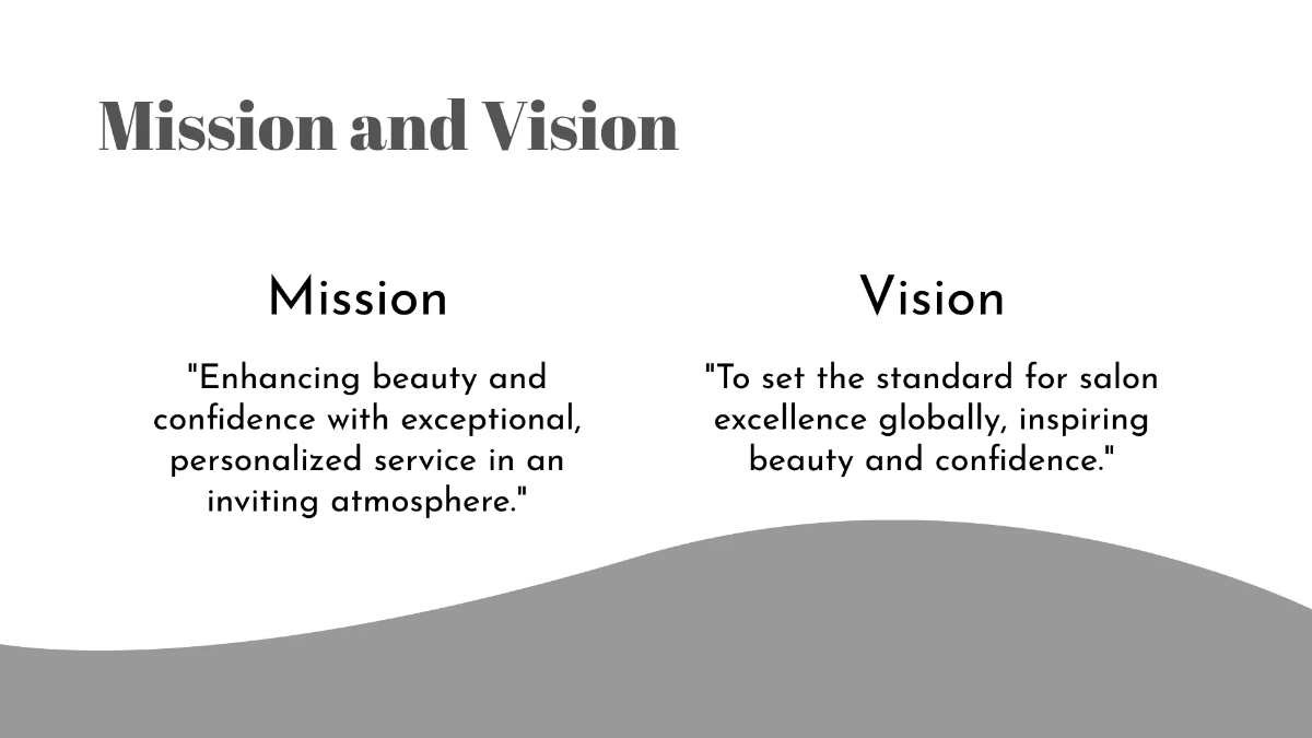 Free Salon Service Showcase Presentation Template to Edit Online