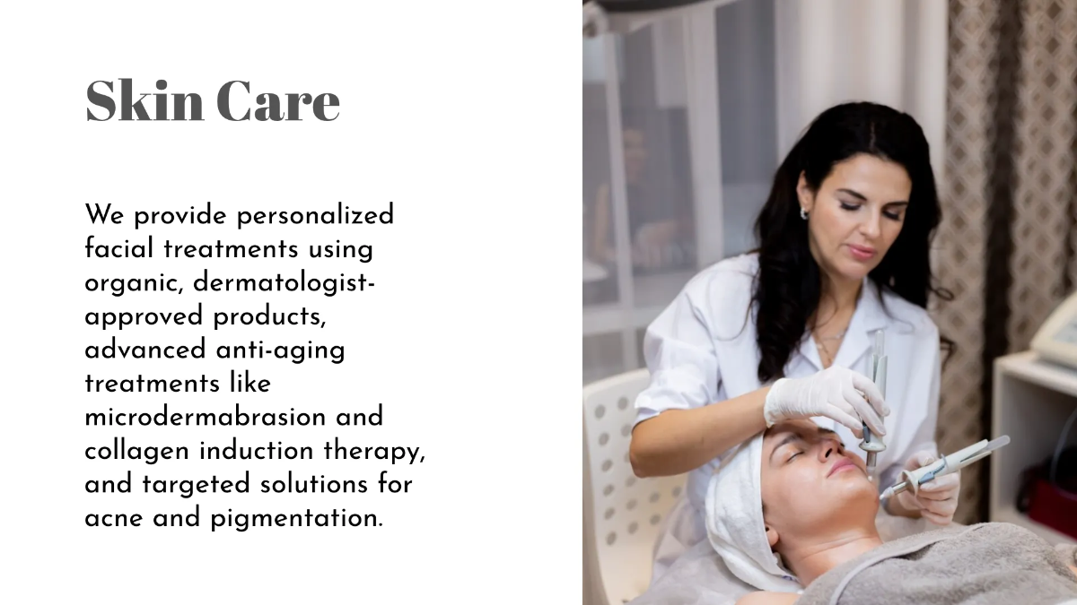 Free Salon Service Showcase Presentation Template to Edit Online