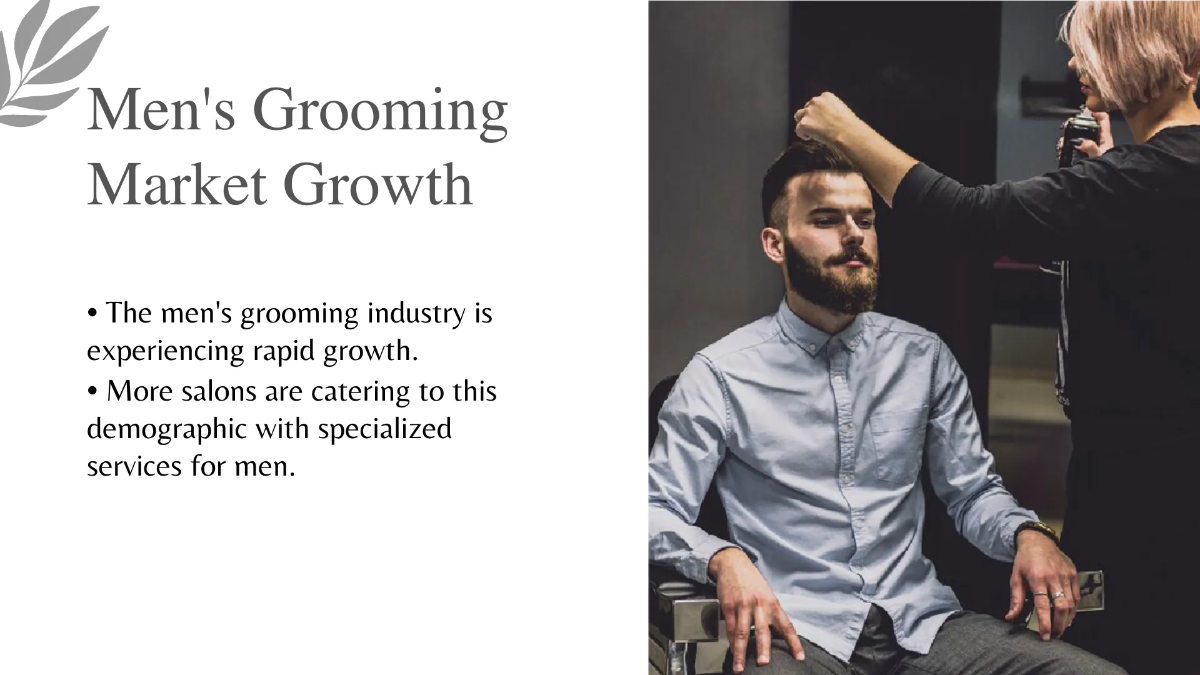 Free Salon Industry Trends Presentation Template to Edit Online