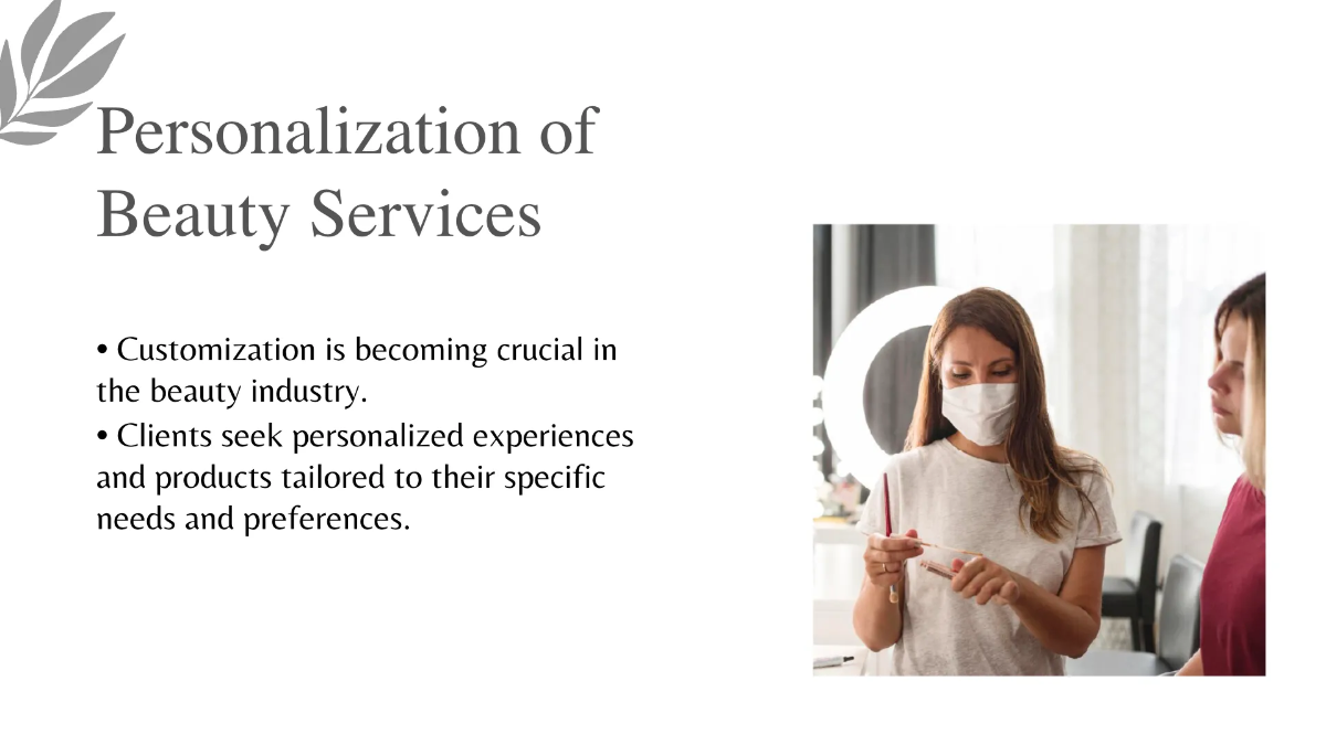 Free Salon Industry Trends Presentation Template to Edit Online