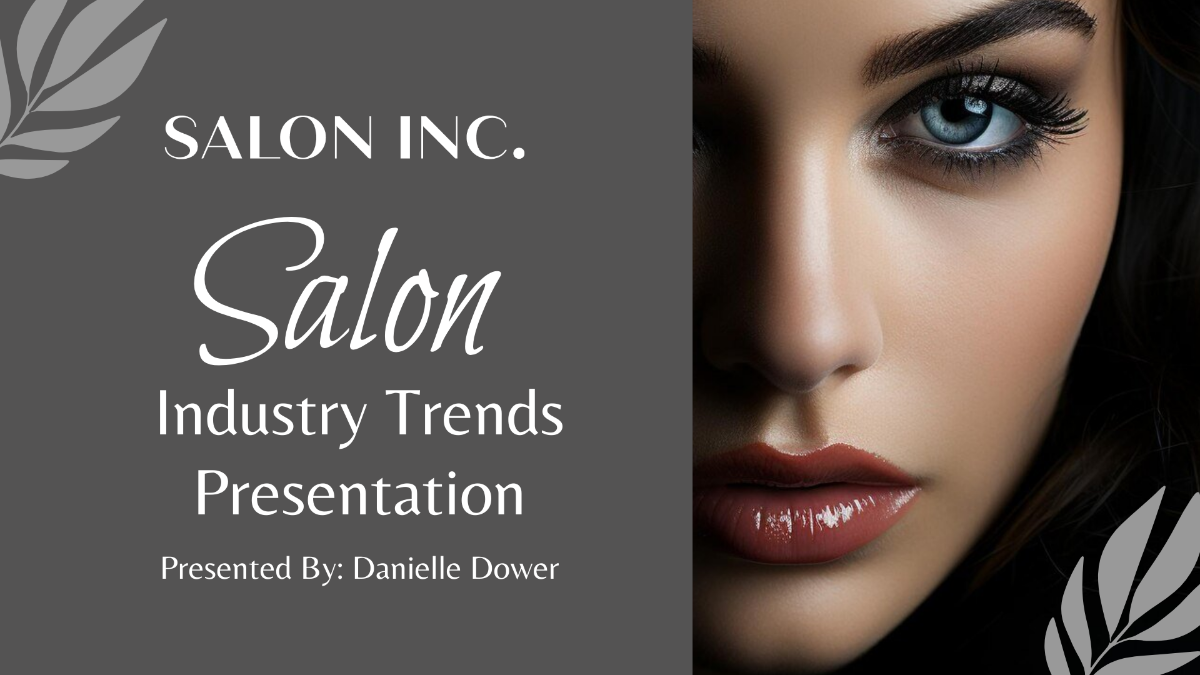 Salon Industry Trends Presentation Template - Edit Online & Download 