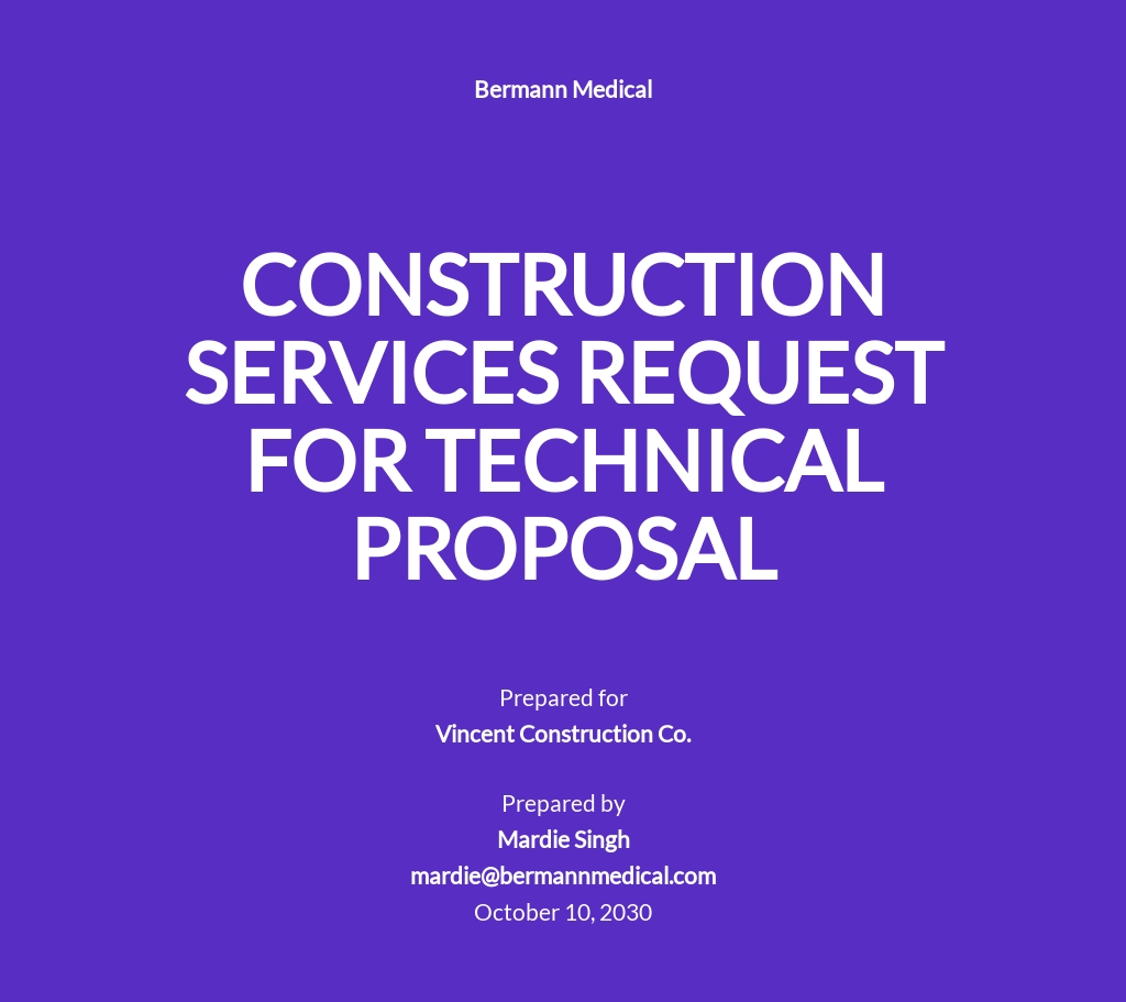 Free Technical Proposal Templates 5 Download In PDF Word Pages