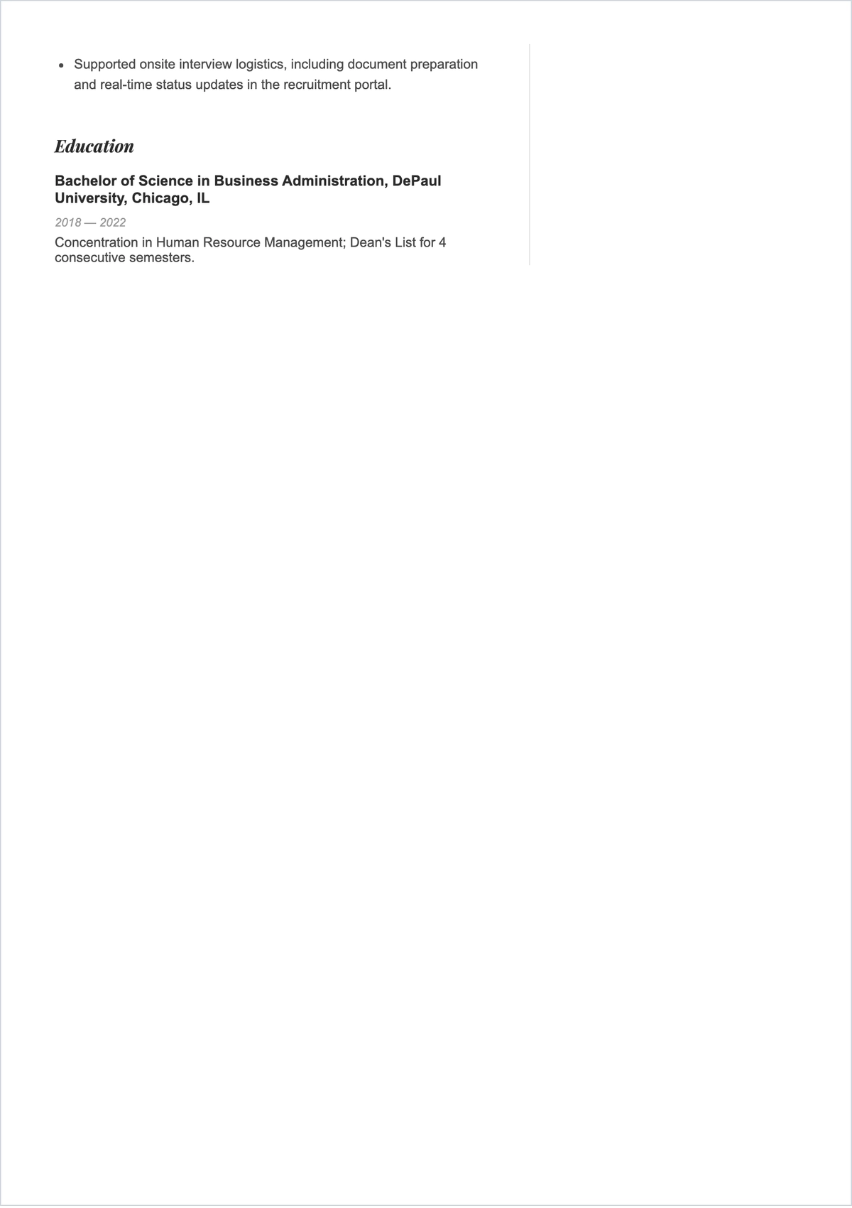 Free HR Data Entry ATS Resume Template, AI Resume Builder
