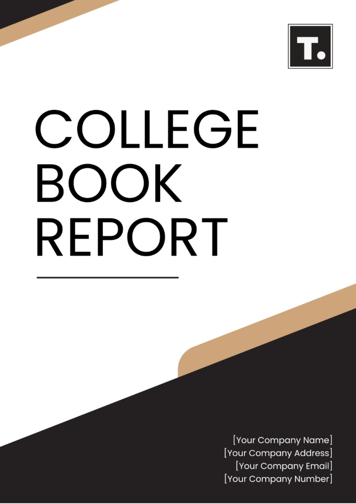 College Book Report Template