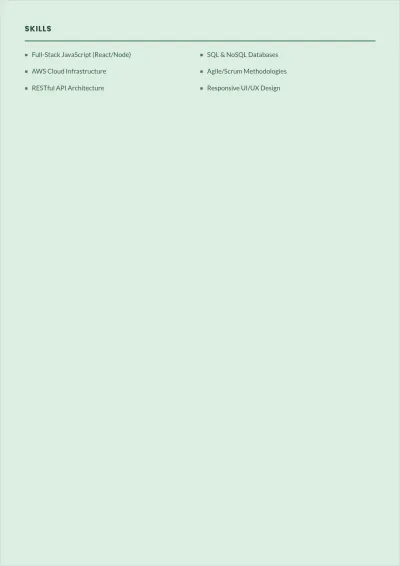 Free Web Developer Student ATS Resume Template, AI Resume Builder